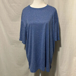 men's heathered blue Duluth Trading Co tshirt size large